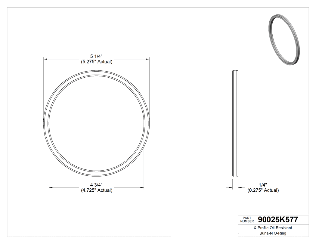 Technical drawing - 90025K577